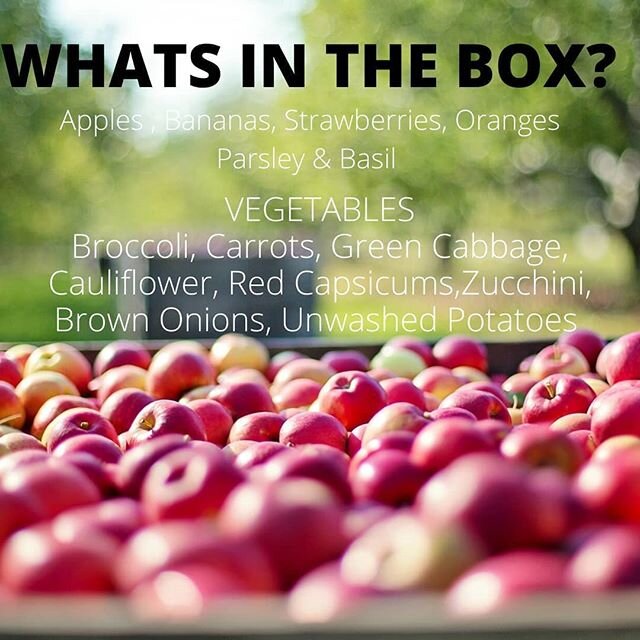 What's in the box? #deliveryfood #freshproduce #feedthefamily
